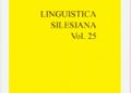Praca zbiorowa – Linguistica Silesiana, vol. 25