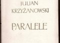 Julian Krzyżanowski – Paralele. Studia porównawcze z pogranicza literatury i folkloru