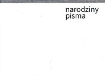Kultura narodziny pisma