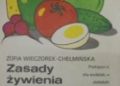 Zofia Wieczorek-Chełmińska – Zasady żywienia i dietetyka stosowana