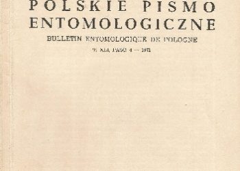 Polskie Pismo Entomologiczne. Zeszyt IV – 1971