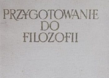 Bolesław Józef Gawecki – Przygotowanie do filozofii