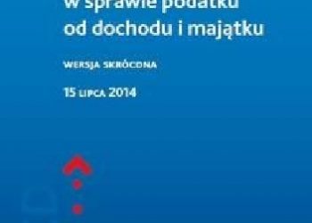 Praca zbiorowa – Modelowa konwencja w sprawie podatku od dochodu i majątku: Wersja skrócona. 15 lipca 2014