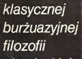 Z historii rozwoju klasycznej burżuazyjnej filozofii niemieckiej