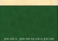 Jerome K. Jerome – Three Men in a Boat